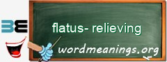 WordMeaning blackboard for flatus-relieving